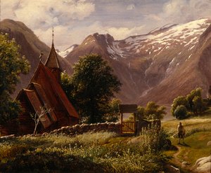 Tjugum Church, Balestrand av Thomas Fearnley