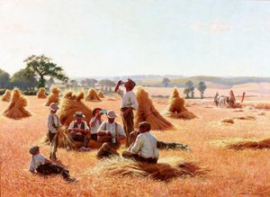 Høstmaskiner hviler, 1898 av Thomas Frederick Mason Sheard