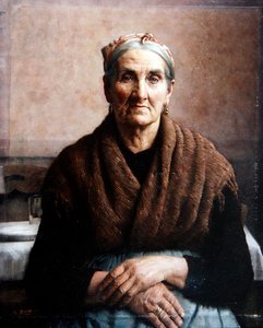 Madame Dafashno (olje på lerret) av Thomas Frederick Mason Sheard