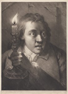 Mann mit Kerze av Thomas Frye