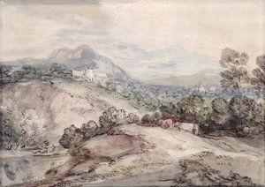 Et kupert landskap av Thomas Gainsborough