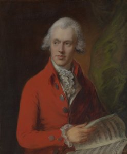 Charles Rousseau Burney 1747-1819, ca. 1780. av Thomas Gainsborough