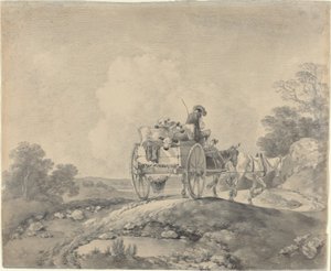 Driver med kalver i en landsvogn av Thomas Gainsborough