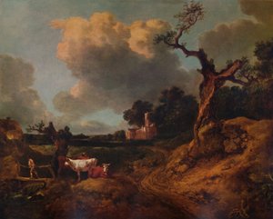 Elmsett Church, West Suffolk, 1700-tallet, 1935 av Thomas Gainsborough