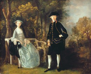 Lady Lloyd og hennes sønn, Richard Savage Lloyd, fra Hintlesham Hall, Suffolk, ca. 1745-46 (olje på lerret) av Thomas Gainsborough