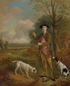 Major John Dade (1726-1811) fra Tannington, Suffolk, ca. 1755 (olje på lerret) av Thomas Gainsborough