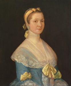 Mrs Prudence Rix (1708-83) ca. 1756 (olje på lerret) av Thomas Gainsborough