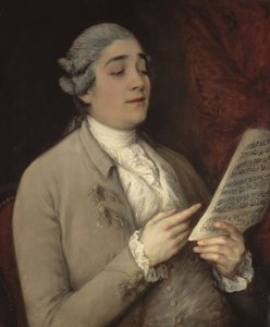 Portrett av Giusto Ferdinando Tenducci 1736-1790, kjent som il Senesino, ca 1770. av Thomas Gainsborough