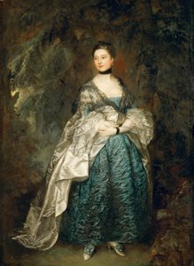 Portrett av Lady Alston, Gertrude Durnford 1731-1807, 1760. av Thomas Gainsborough
