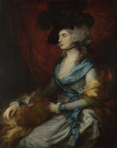 Portrett av Sarah Siddons, 1785 av Thomas Gainsborough
