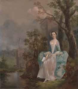 Portrett av en kvinne, ca. 1750. av Thomas Gainsborough