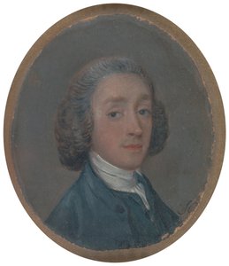Portrett av en ung mann med pulverisert hår, ca. 1750. av Thomas Gainsborough
