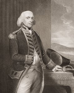 Richard Howe, 1st Earl Howe, illustrasjon fra 