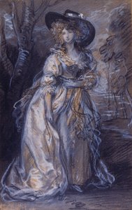 Studie av en dame av Thomas Gainsborough
