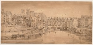 Et utvalg av tjue av de mest pittoreske utsiktene i Paris, 1802. av Thomas Girtin