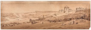 Et utvalg av tjue av de mest pittoreske utsiktene i Paris, 1802. av Thomas Girtin