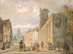 All Saints Pavement, York (blyant og akvarell) av Thomas Girtin