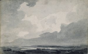 Moorland View, c1800 av Thomas Girtin
