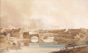 Morpeth Bridge, Northumberland, ca. 1801 (blyant og akvarell på papir) av Thomas Girtin