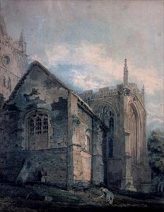 The Ancient Charnel House, Holy Trinity Church, Stratford-upon-Avon av Thomas Girtin