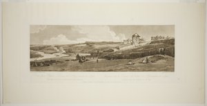 Utsikt fra Palace Terrace ved Saint Germain på Laye, fra Twenty Views i Paris og omegn av Thomas Girtin