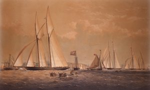 Cambria-vinnende Anglo American Yacht Race, 1868