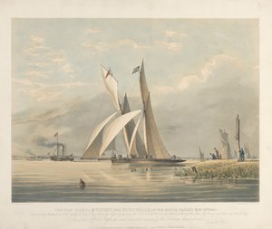 The Iron Yachts Mystery and Blue Belle in the Match seilte 23. mai 1843