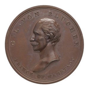 Medalje til minne om Wellington og Blücher ved Waterloo av Thomas Halliday
