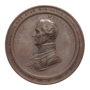 Medalje til minne om Wellington og Blücher ved Waterloo, 1815 (bronse)