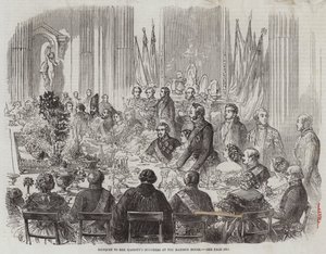 Bankett til Hennes Majestets ministre i Mansion House av Thomas Harrington Wilson