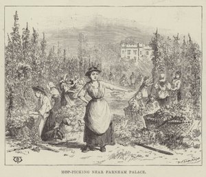 Hoppplukking nær Farnham Palace av Thomas Harrington Wilson