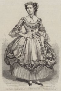 Miss Fanny Stirling, fra Haymarket Theatre, som Miss Hardcastle av Thomas Harrington Wilson