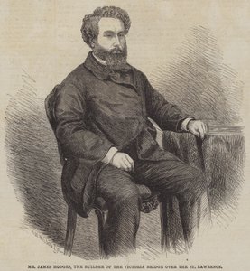 Mr James Hodges, byggherren av Victoria Bridge over St Lawrence av Thomas Harrington Wilson