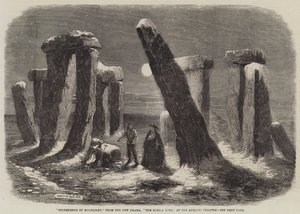 Stonehenge by Moonlight, fra New Drama, The Borgia Ring, på Adelphi Theatre av Thomas Harrington Wilson