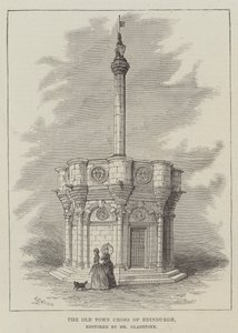 Old Town Cross of Edinburgh, restaurert av Mr Gladstone