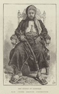 Sultanen av Zanzibar, nå under britisk beskyttelse av Thomas Harrington Wilson
