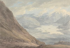 Utsikt fra Skiddaw over Derwentwater av Thomas Hearne