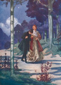 Edvard Grieg: Trevandring (fargelitografi)