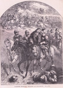 Hampden dødelig såret ved Chalgrove AD 1643 av Thomas Henry Nicholson
