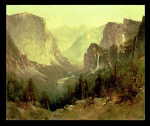 Jakt i Yosemite, 1890 av Thomas Hill
