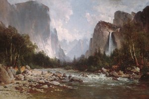 Utsikt over Yosemite Valley, 1885.