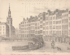 Sørsiden av St. Pauls kirkegård av Thomas Horner