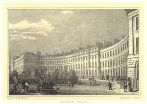 Ainslie Place (gravering) av Thomas Hosmer (after) Shepherd