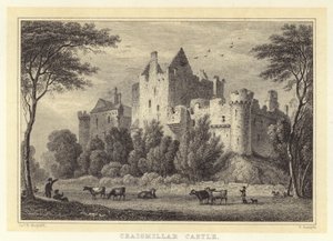 Craigmillar Castle (gravering) av Thomas Hosmer (after) Shepherd