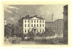 Avgiftskontoret, Drummond Place (gravering) av Thomas Hosmer (after) Shepherd