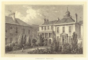 Surgeon Square (gravering) av Thomas Hosmer (after) Shepherd