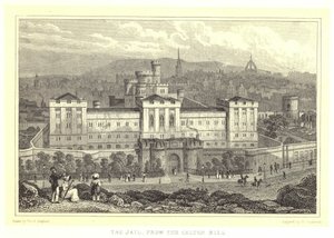 The Jail, fra Calton Hill (gravering) av Thomas Hosmer (after) Shepherd