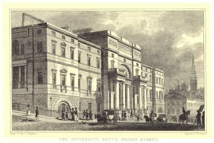 Universitetet, South Bridge Street (gravering) av Thomas Hosmer (after) Shepherd
