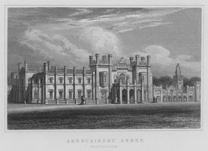 Abercairney Abbey, Perthshire (gravering) av Thomas Hosmer Shepherd