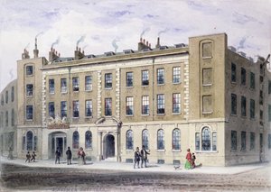 Apothecaries Lane, 1855 (wc på papir) av Thomas Hosmer Shepherd